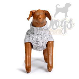 Dogs&Co Hand gebreide Hondentrui Grijs