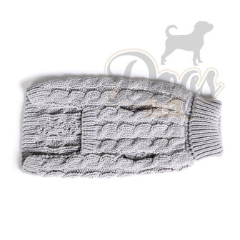 Dogs&Co Hand gebreide Hondentrui Grijs