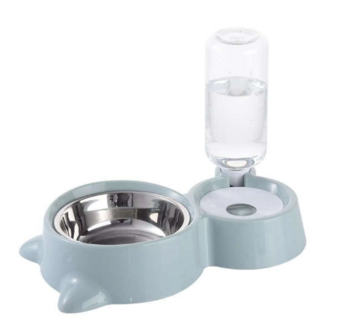 Voerbak En Automatische Waterbak Voor Kat Of Kleine Hond – Groen