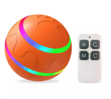 Intelligente automatische roterende waterproef led bal met afstandsbediening - oranje