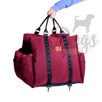Dogs&amp;Co Luxe Honden autostoel  Royal+ Bordeaux Waterproof