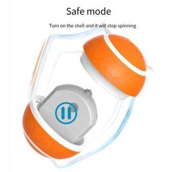 Intelligente automatische roterende waterproef led bal met afstandsbediening - geel