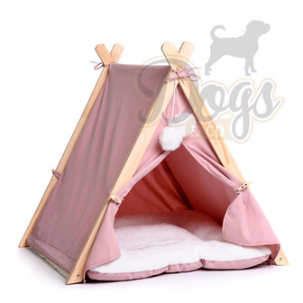 Dogs&amp;Co Tippi Tent voor katten of kleine honden Roze 