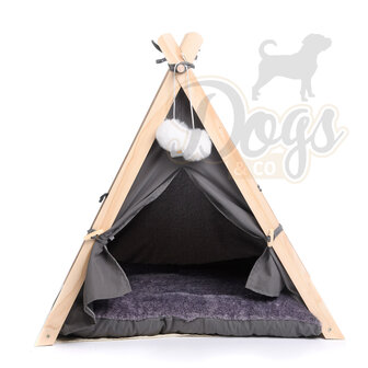 Dogs&amp;Co Tippi Tent voor katten of kleine honden Grijs