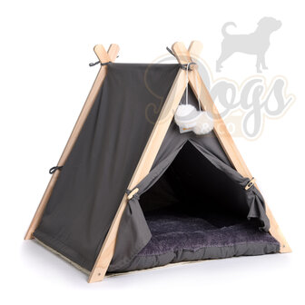 Dogs&Co Tippi Tent voor katten of kleine honden Grijs