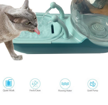 Drinkfontein met filter - Katten/Honden - 4,5 Liter - Blauw