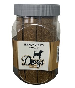 Jerkey Strips kip 390gram/Pot  Dogs&amp;Co