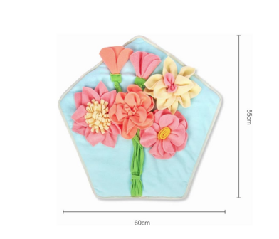 Snuffelmat Flowers 55x55cm