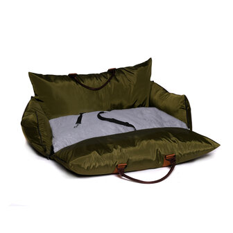 Dogs&amp;Co Luxe Honden autostoel  Royal+ XL  ARMY Waterproof 