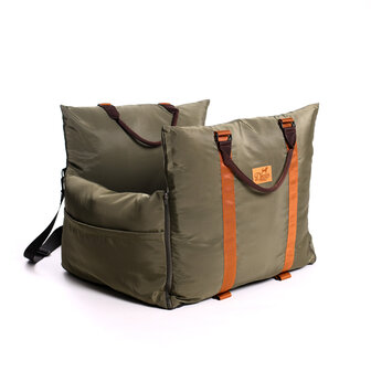  Dogs&amp;Co Luxe Honden autostoel  Royal+  Army Waterproof 
