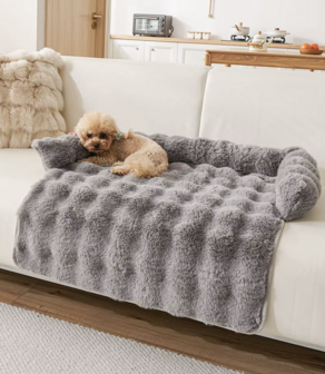 Ultrazacht Bankdeken voor Honden - Grijs (75 cm)