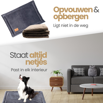 Benchkussen Velour antraciet 60x40cm 