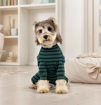 Dogs&amp;Co&reg; Comfort Jumpsuit voor Honden  Navy/Groen