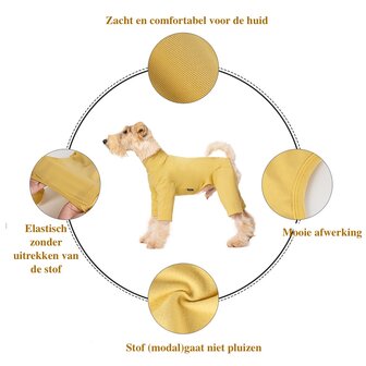 Dogs&amp;Co&reg; Comfort Jumpsuit voor Honden Khaki