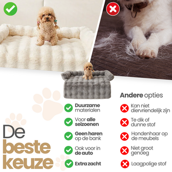 Dogs&amp;Co&reg; Honden Bankdeken Grijs - 75CM