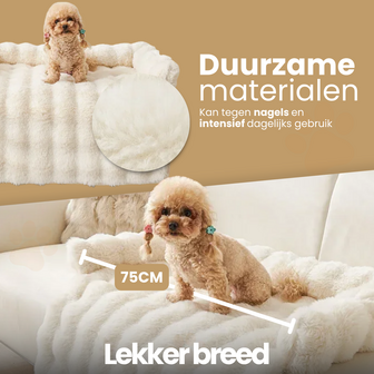 Dogs&amp;Co&reg; Honden Bankdeken Grijs - 75CM