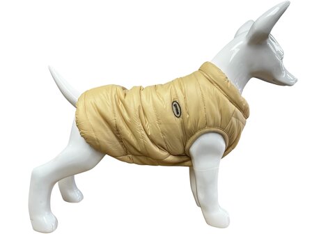 Winter Dons Jas Beige voor kleine honden