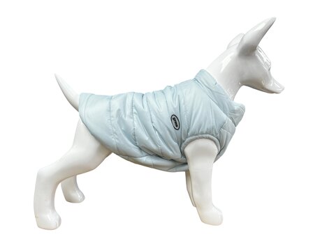 Honden winterjas Dons Licht Blauw voor kleine honden