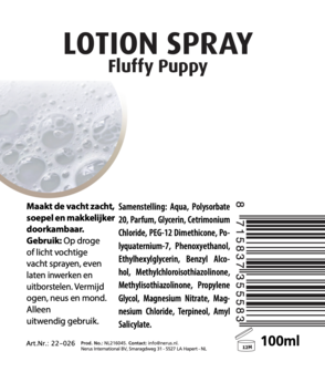 Dogs&amp;Co Lotion spray Fluffy Puppy 100ml