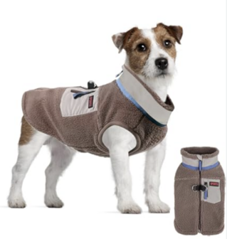 Honden Teddy winterjas bruin 