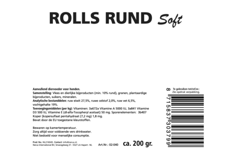 Dogs&amp;Co Snack Rolls Rund 200gram