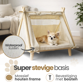 Dogs&amp;Co&reg; Dierentent op Pootjes Ecru