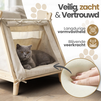Dogs&amp;Co&reg; Dierentent op Pootjes Ecru