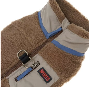 Honden Teddy winterjas bruin 