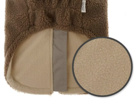 Honden Teddy winterjas bruin 