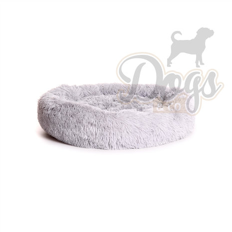 Fluffy Donut 80 cm  Lichtgrijs