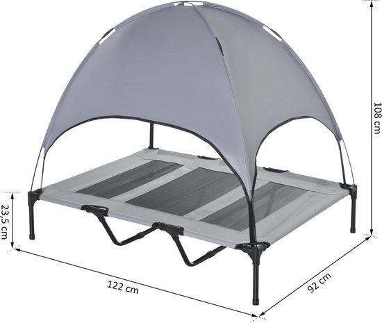 Dogs&Co Honden ligbed met zonnedak 