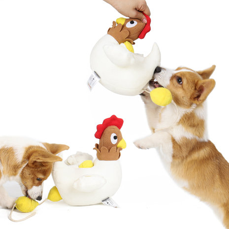Dogs&Co Snuffelknuffel  Kip met eieren - Denkspel voor de hond - Chicken