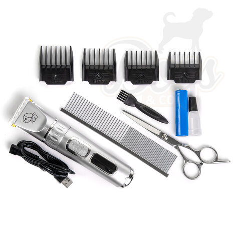 Huisdier Tondeuse compleet Set USB oplaadbaar 
