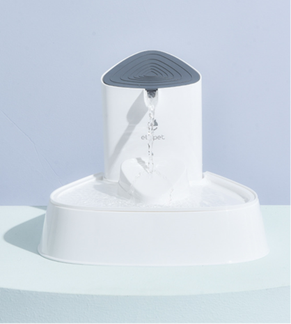 Els Pet Drinkfontein met filter - Katten/Honden - 3 Liter - Wit/Grijs