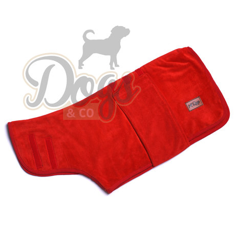 Dogs&Co Honden Badjas Rood incl. waszakje