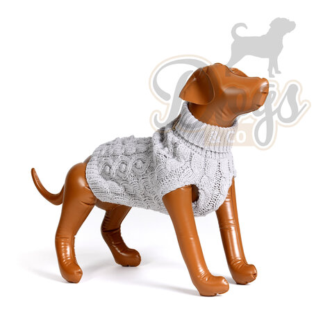 Dogs&Co Hand gebreide Hondentrui Grijs