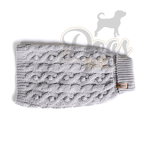 Dogs&Co Hand gebreide Hondentrui Grijs