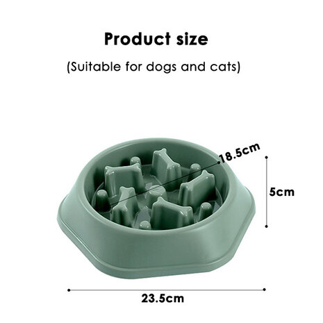 Dogs&Co Antischrokbak groen 20cm