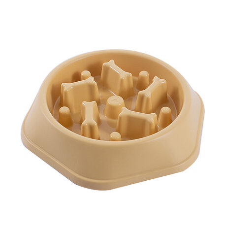 Dogs&Co Antischrokbak geel 20cm
