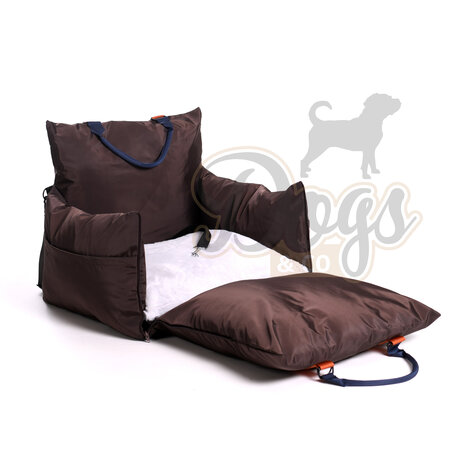  Dogs&Co Luxe Honden autostoel  Royal+  Choco Waterproof 