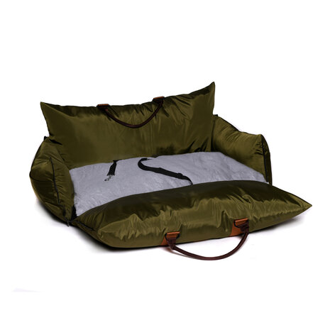 Dogs&Co Luxe Honden autostoel  Royal+ XL  ARMY Waterproof 