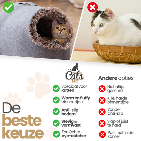 Cats&Co® Luxe Fluffy Dierenmand