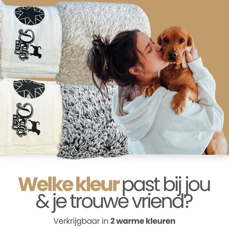 Dogs&Co® SNUGGLE fleece deken Beige 100x75cm 