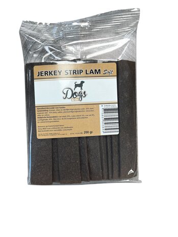 Dogs&Co® Jerkey strips lam 200gram (zakje)