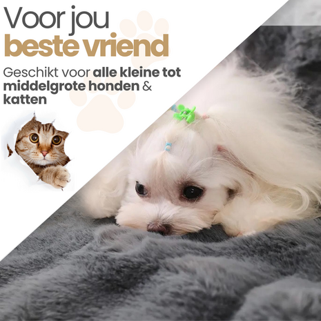 Dogs&Co® Honden Bankdeken Grijs - 75CM