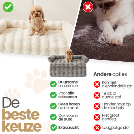 Dogs&Co® Honden Bankdeken Grijs - 75CM