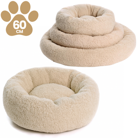 Dogs&Co® Donut Teddy 60cm Beige
