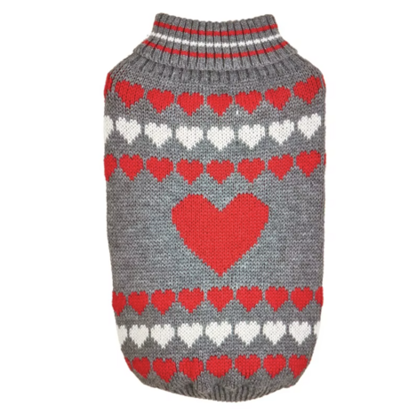 Hondentrui Grijs Hartjes voor kleine honden