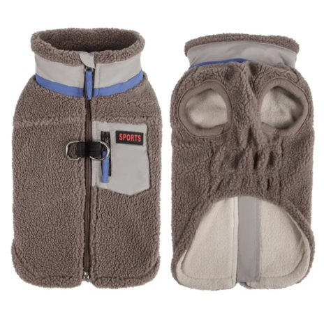 Honden Teddy winterjas bruin 