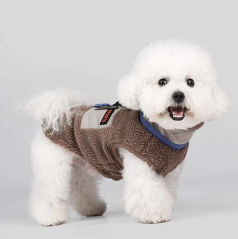 Honden Teddy winterjas bruin 